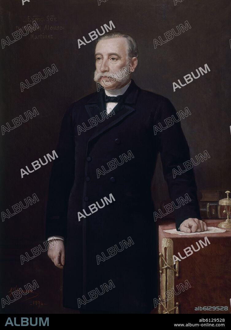 MARUETA GABRIEL. 'Manuel Alonso Martínez', 1890, Oil on canvas, 130 x 97 cm.