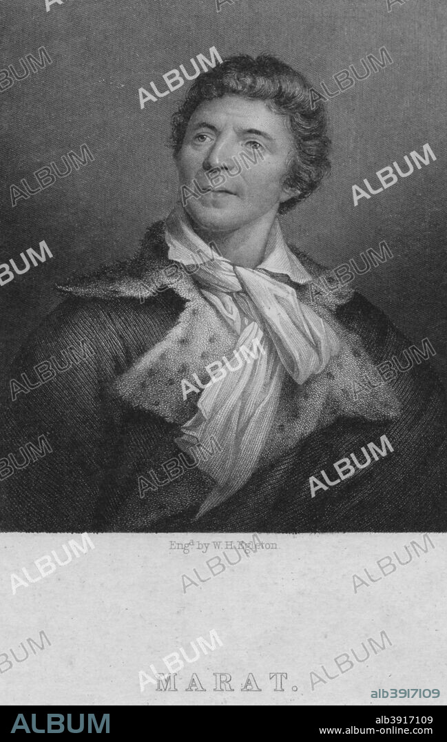 Jean-Paul Marat (1743-1793), physician, scientist and political theorist, c1830. Marat is best known for his role as a radical journalist and politician during the French Revolution.