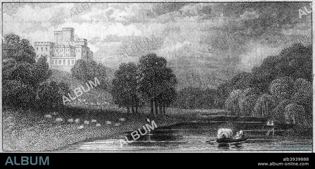 Lambton Castle, County Durham, 19th century. Lambton Castle is the ancestral seat of the Lambton family, Earls of Durham. Built in the style of a Norman castle early in the 19th century, it was partially demolished in the 1930s after suffering from subsidence caused by nearby coal mines, ironically the same mines that had generated the wealth to fund the castle's construction.