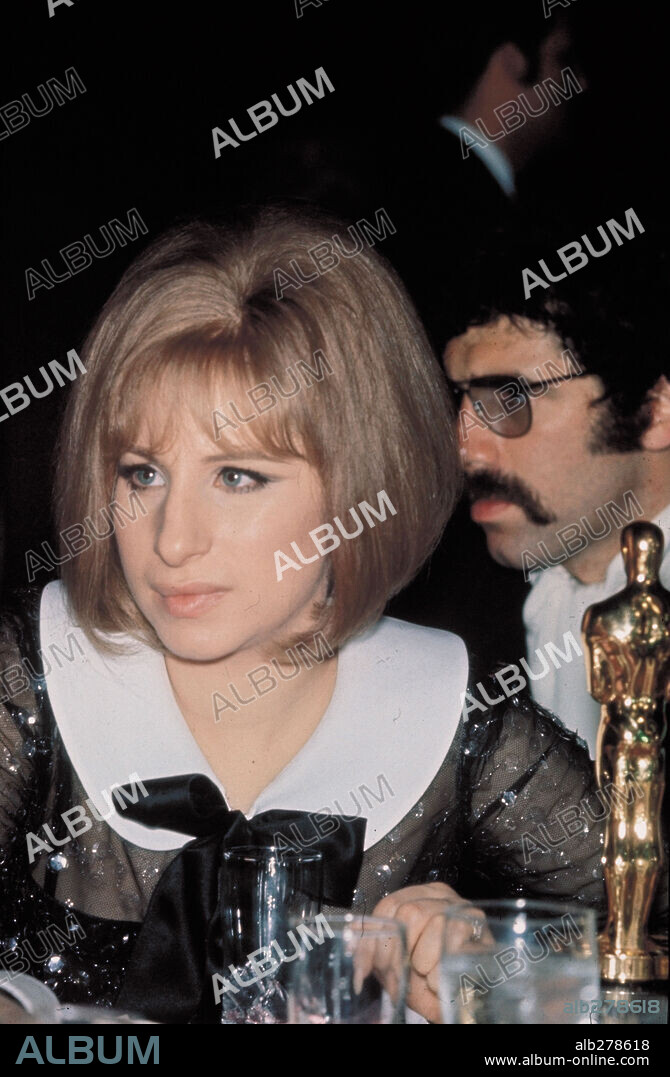 BARBRA STREISAND. 41st Academy Awards (1969), Barbra Streisand with the best actress award for "Funny Girl". 1969