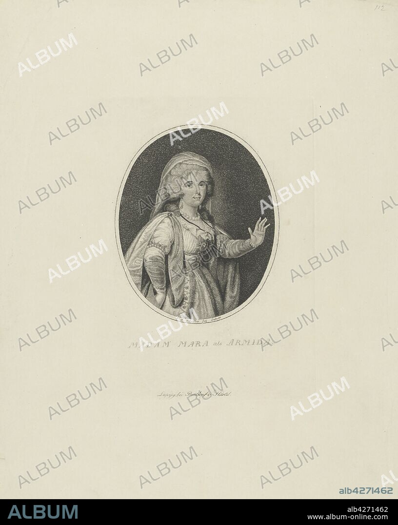 JOHANN FRIEDRICH SCHRÖTER. Gertrud Elisabeth Mara, née Schmeling (1749-1833) as Armida.