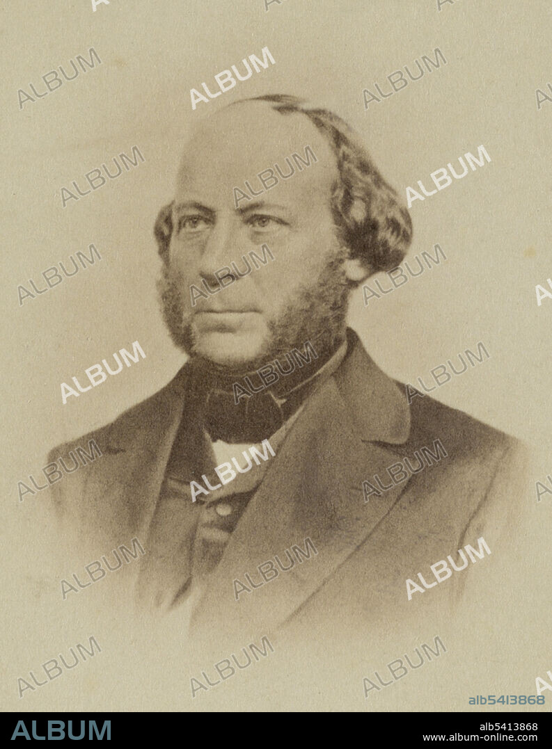 John Ericsson (July 31, 1803 - March 8, 1889) was a Swedish-American inventor and mechanical engineer. Ericsson collaborated on the design of the steam locomotive Novelty, which competed in the Rainhill Trials. In America he designed the US Navy's first screw-propelled steam-frigate USS Princeton. A partnership with Cornelius H. DeLamater of the DeLamater Iron Works resulted in the first armored ship with a rotating turret, the ironclad USS Monitor. Ericsson is regarded as one of the most influential mechanical engineers ever and without a doubt the best naval engineer in America in the 19th century. Louis Prang Lithography Company, circa 1861-62.