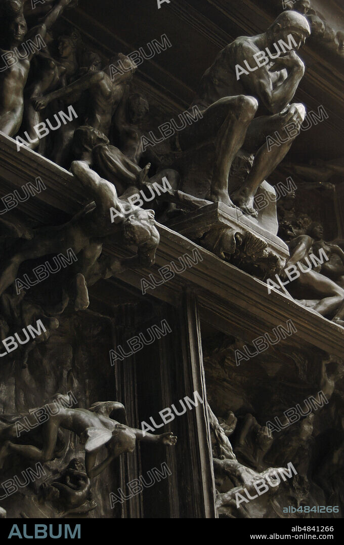 Auguste Rodin (1840-1917). Escultor francés. La Puerta del Infierno, hacia 1880-1890. Detalle. Bronce. Museo Rodin. París. Francia.