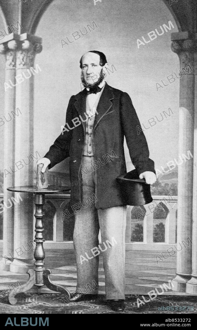 GÄVLE 1870-tal.. Fotograf: a v Olschewsky, Gefle Ateljéfoto Skägg Skepparkrans Visitkort Visitkortsporträtt sites: GÄVLE ;SVERIGE.