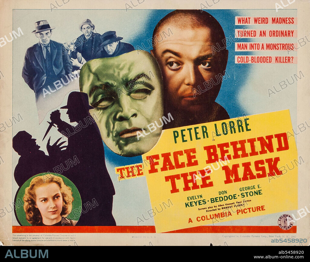 PETER LORRE in THE FACE BEHIND THE MASK, 1941, directed by ROBERT FLOREY. Copyright COLUMBIA PICTURES.