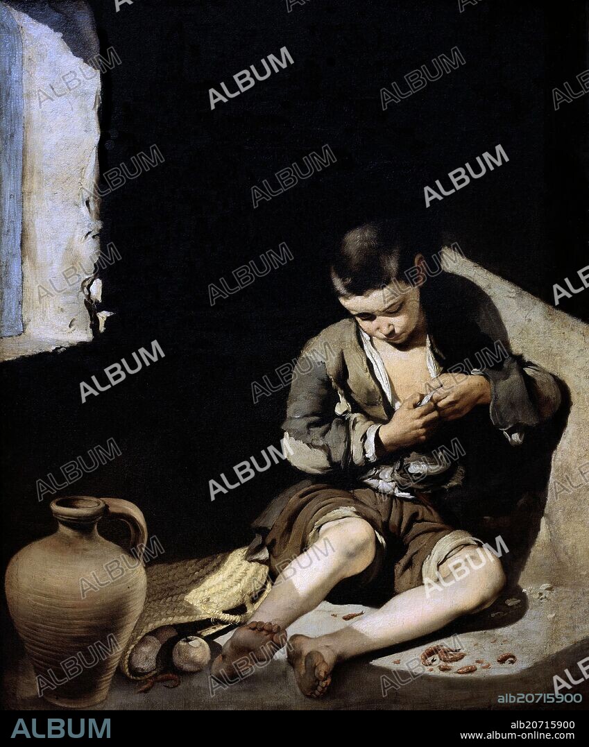 BARTOLOMÉ ESTEBAN MURILLO. JOVEN MENDIGO O EL PIOJOSO - 1645 - O/L - 137x115.