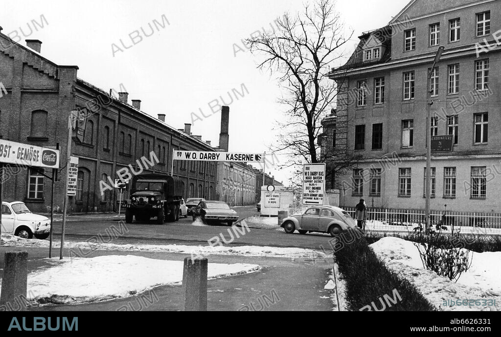 Undated archive picture of US W.O. Darby barracks in Fürth, which was closed down in 1995.