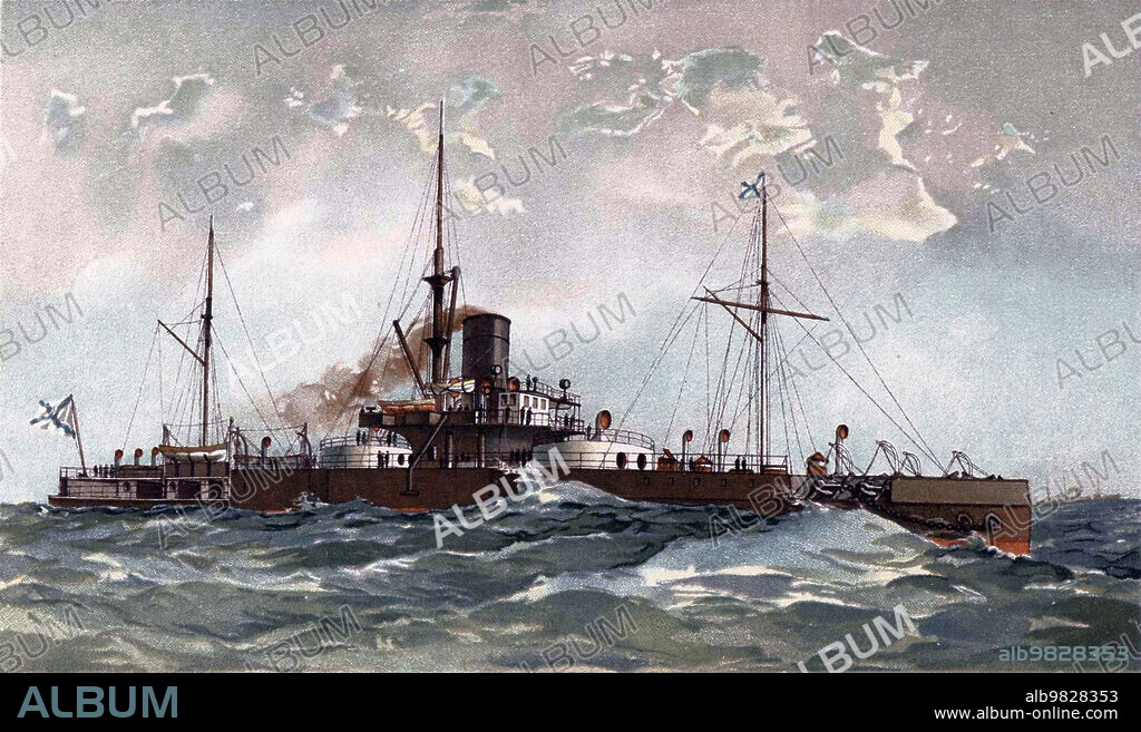Petr Veliky (ironclad warship) ca.  1892.