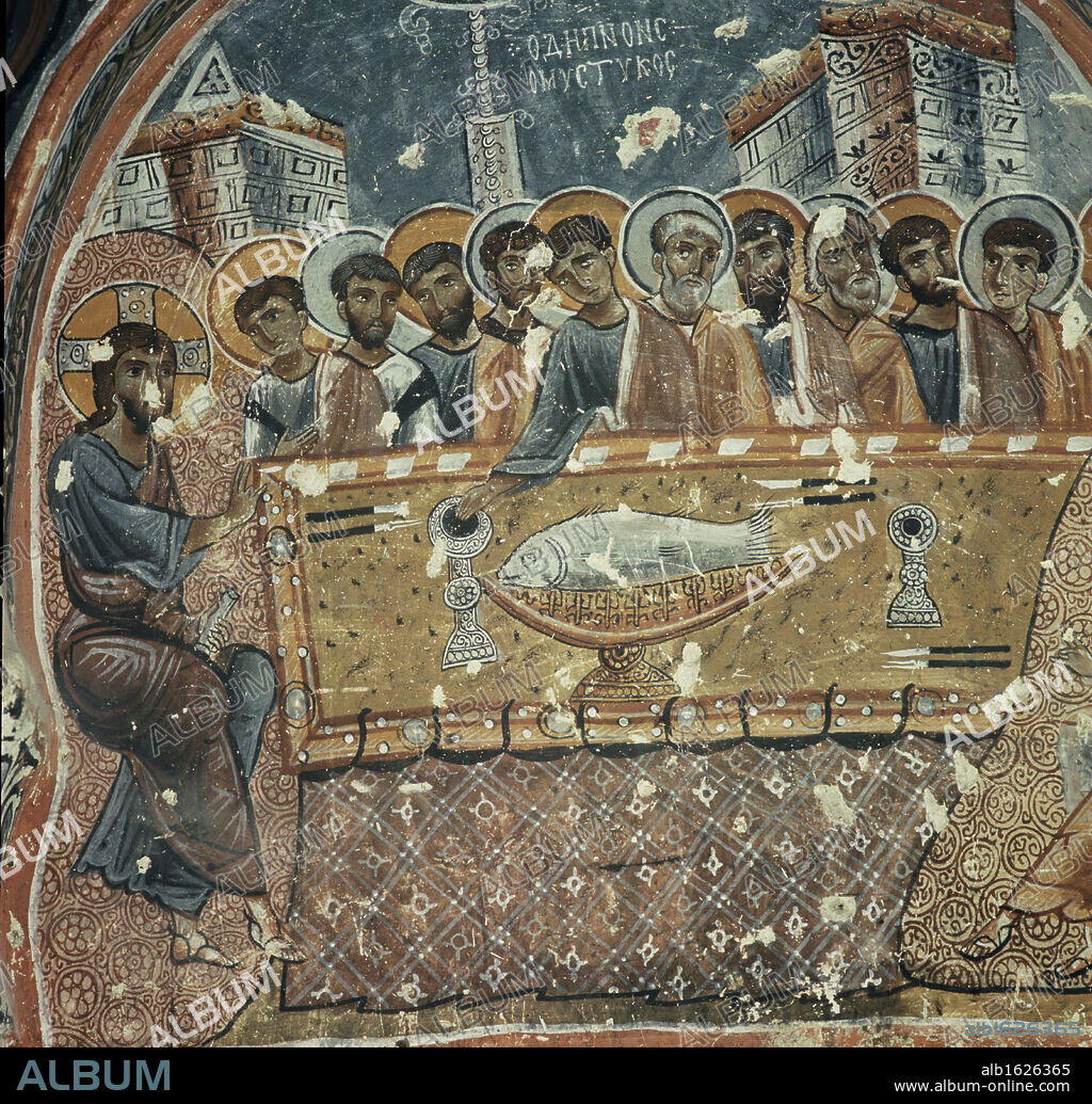 ARTIST UNKNOWN. The Last Supper, Turkey, Goreme, Karanlik Church.
