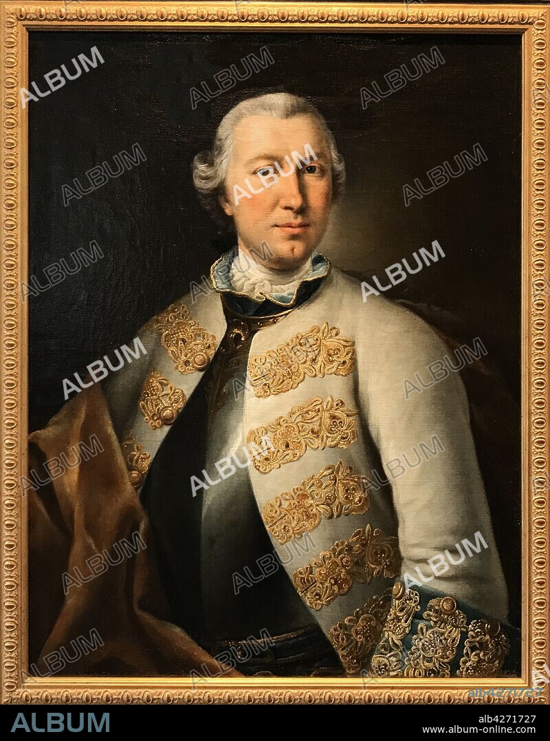 LUCAS CONRAD PFANDZELT. Portrait of Count Karl von Sievers (1710-1774).