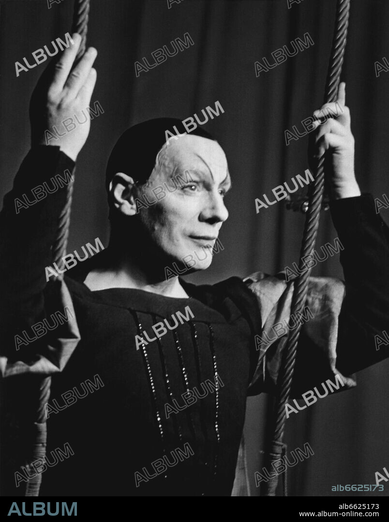 German actor, director and theatre intendant Gustaf Gründgens as "Mephisto" in Faust II in 1959. He was born on the 22nd of December in 1899 in Duesseldorf and died of an accident on the 7th of October in 1963 in a hotel in Manila on the Philippines. 30/11/1956
