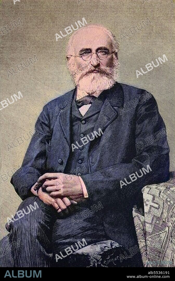 Kalman, Koloman, Tisza von Borosjeno et Szeged, December 16, 1830 - March 23, 1902, was a leading politician in Austria-Hungary from 1875 to 1890 as Prime Minister of Hungary for many years, historical, historisch, digital improved reproduction of an original from the 19th century.