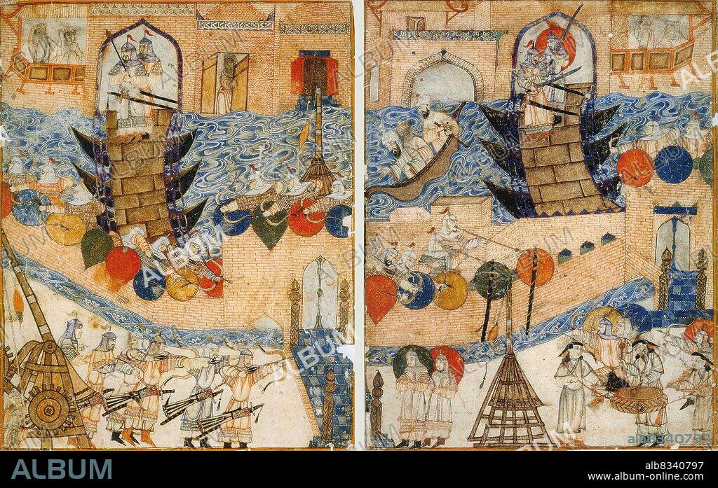 The Siege of Baghdad was a siege that took place in Baghdad in 1258, lasting for 13 days from January 29, 1258 until February 10, 1258. The siege, laid by Ilkhanate Mongol forces and allied troops, involved the investment, capture, and sack of Baghdad, which was the capital of the Abbasid Caliphate at that time.