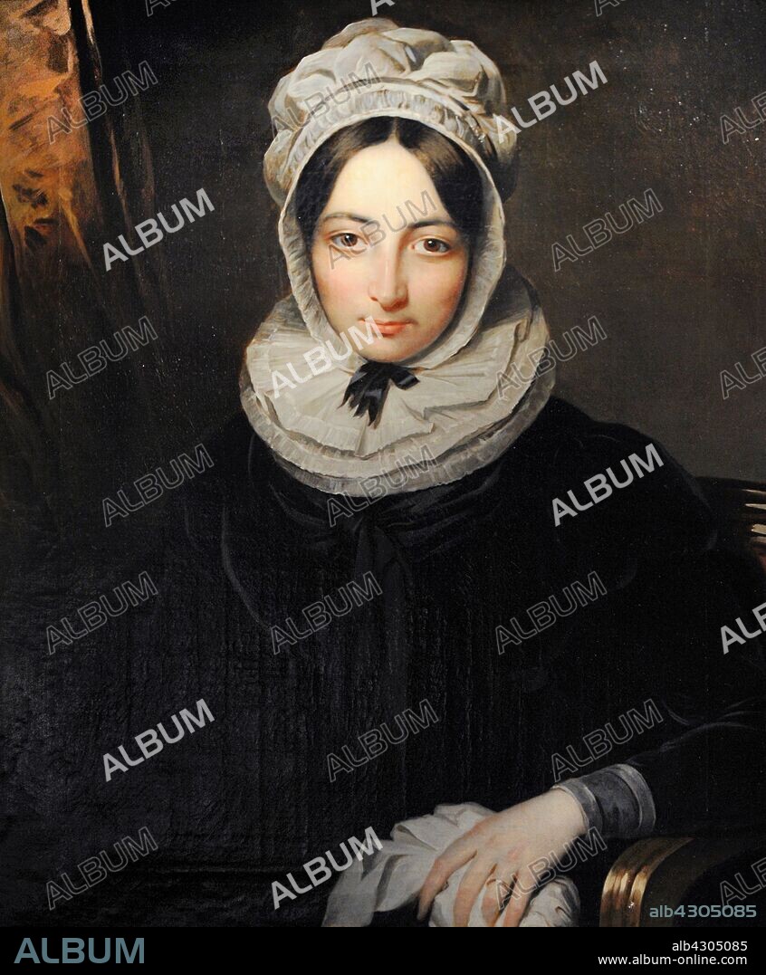 María Teresa del Riego y Bustillos (1800-1824). Viuda del General Riego. Retrato por Benjamin de la Cour, hacia 1824. Museo del Romanticismo. Madrid. España.