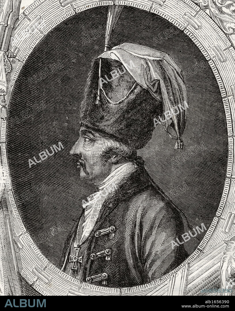 Count Dagobert Seigmund Von Wurmser, 1724-1797. Austrian general during the French Revolutionary wars. From "Histoire de la Revolution Francaise" by Louis Blanc.