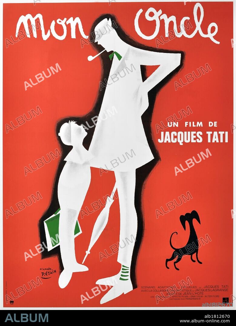 Poster of MY UNCLE, 1958 (MON ONCLE), directed by JACQUES TATI.