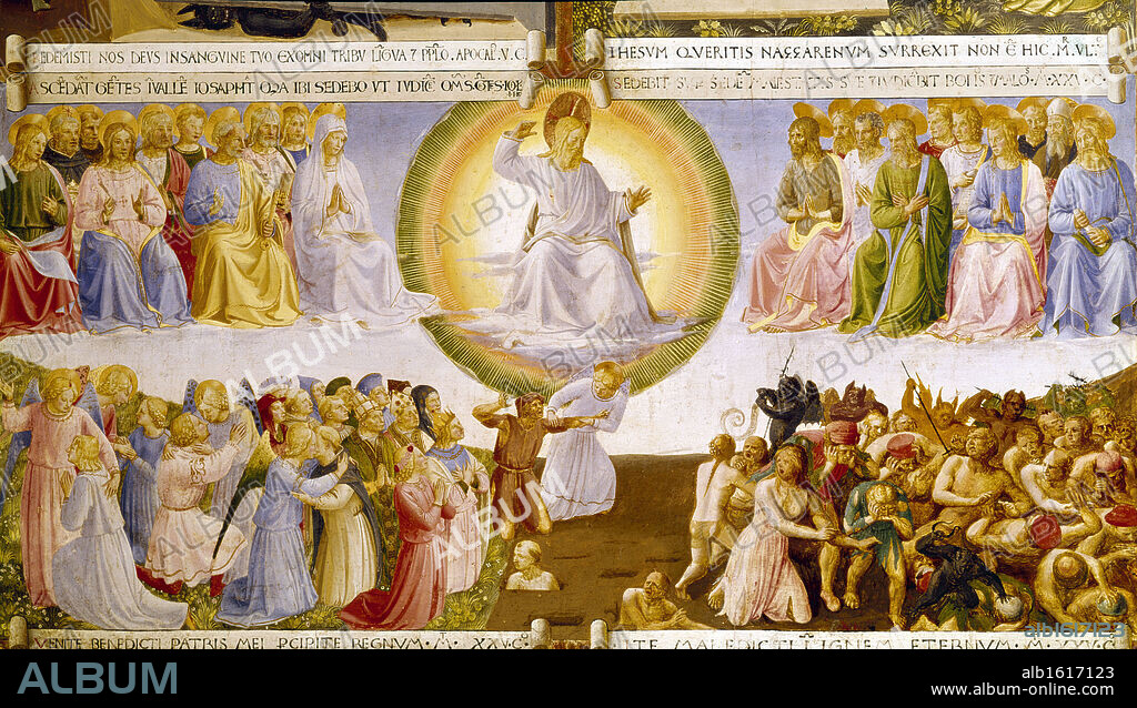 Italy, Florence, Museo di San Marco, The Last Judgment by Fra Angelico, circa 1450-52.