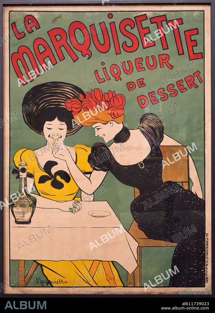 La Marquisette, 1901, Colour lithograph on paper, Leonetto Cappiello. (Liorna, 1875 - París, 1942), MNAC, Museu Nacional D'Art de Catalunya, Barcelona, Spain.