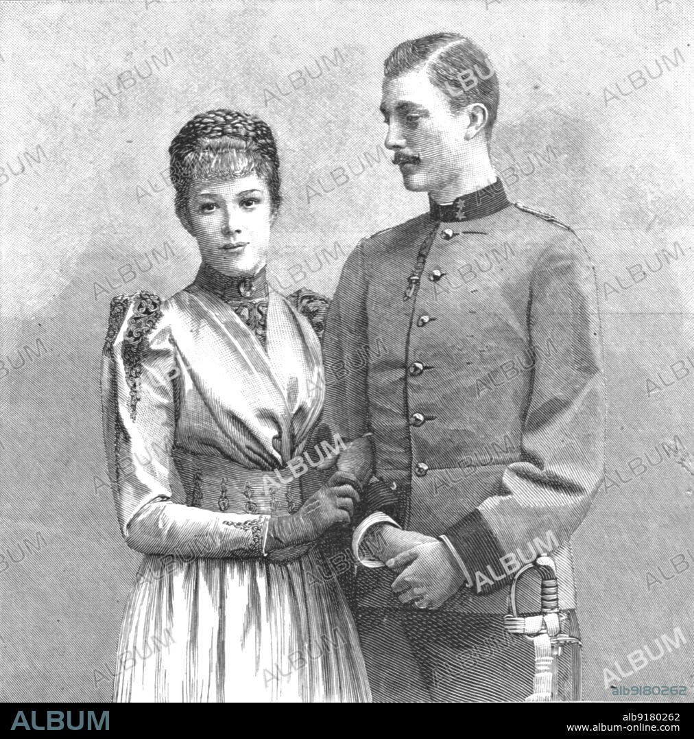''The Austrian Imperial Wedding; Archduchess Marie Valerie to Archduke Franz Salavator', 1890. From "The Graphic. An Illustrated Weekly Newspaper", Volume 42. July to December, 1890.