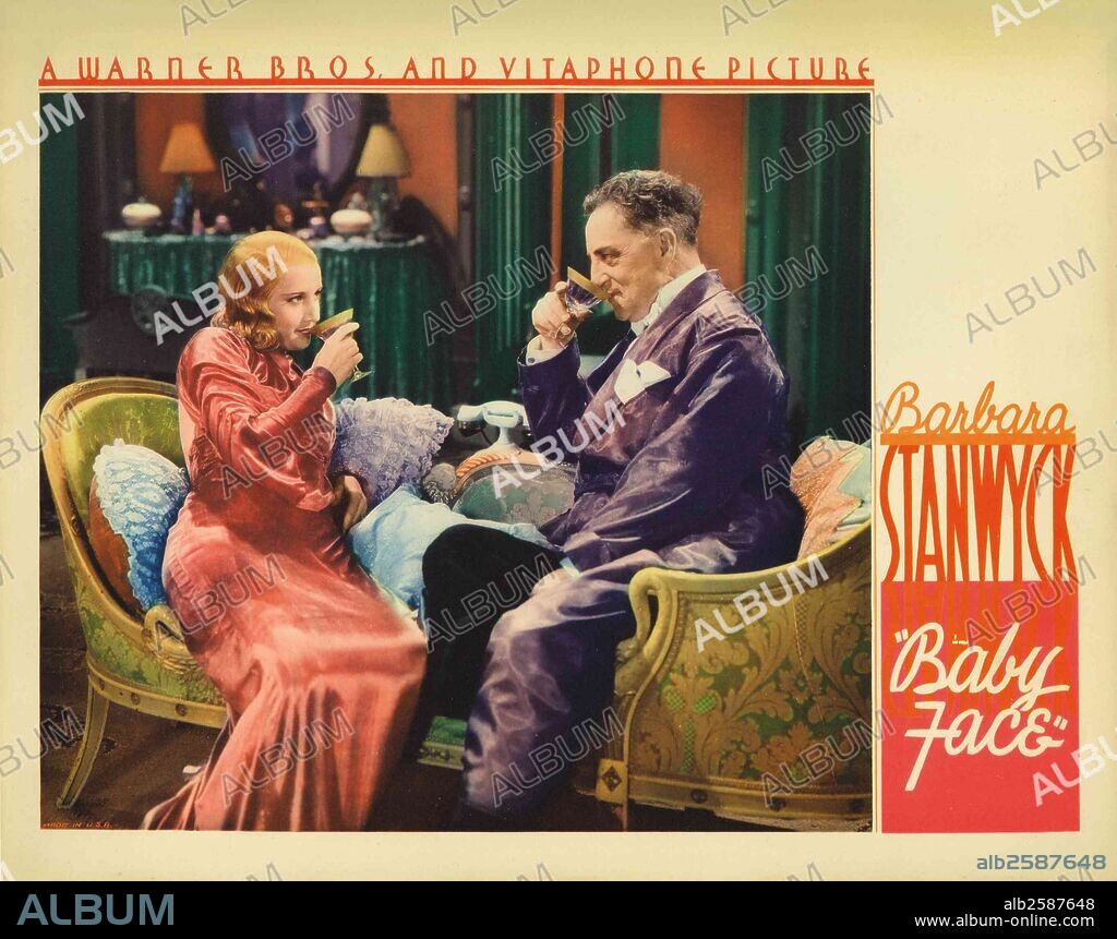 Baby Face is a controversial 1933 American dramatic film. It's focus on a woman who uses sex to advance her social position and sexually charged scenes made it one of the most notorious films of the Pre-Code Hollywood era. It starred George Brent and Barbara Stanwyck and featured Theresa Harris. .