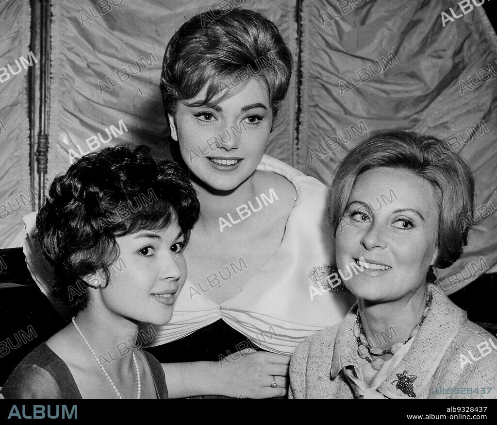Dany Carrel, Michele Morgan and Sylva Koscina, 1959.