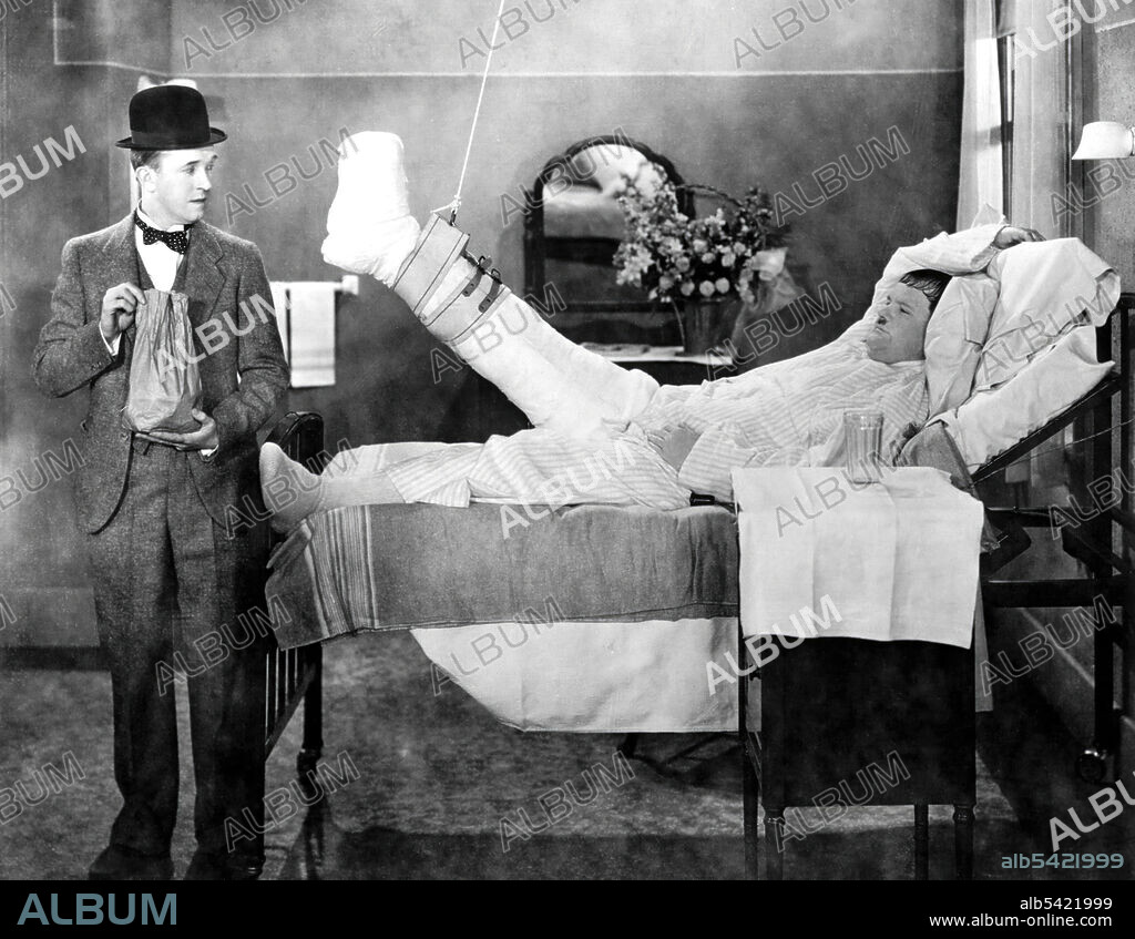 OLIVER HARDY y STAN LAUREL en HOSPITAL PROVINCIAL, 1932 (COUNTY HOSPITAL), dirigida por JAMES PARROTT. Copyright HAL ROACH.
