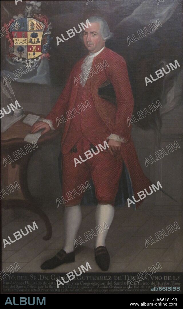 JOSE JOAQUIN ESQUIVEL (1751-1800). GABRIEL GUTIERREZ DE TERAN - 1785 - O/T - PINTURA BARROCA.