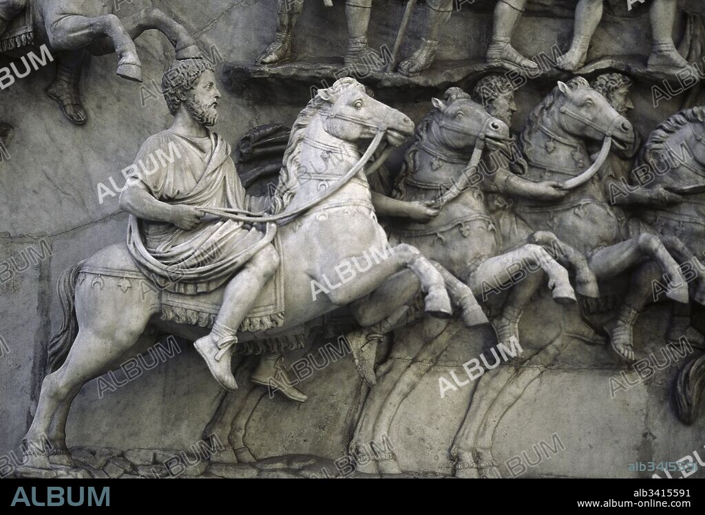 Antoninus Pius (86-161). Roman emperor from 138-161. Give Good Emperors. Nerva-Antonine dynasty. Base of the Column of Antoninus Pius, 161 C.E. Marble. Vatican Museums.