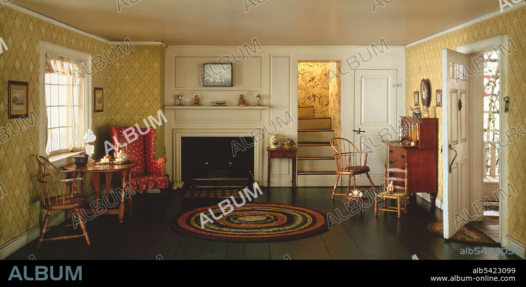 NARCISSA NIBLACK THORNE. A12: Cape Cod Living Room, 1750-1850, United States, c. 1940.