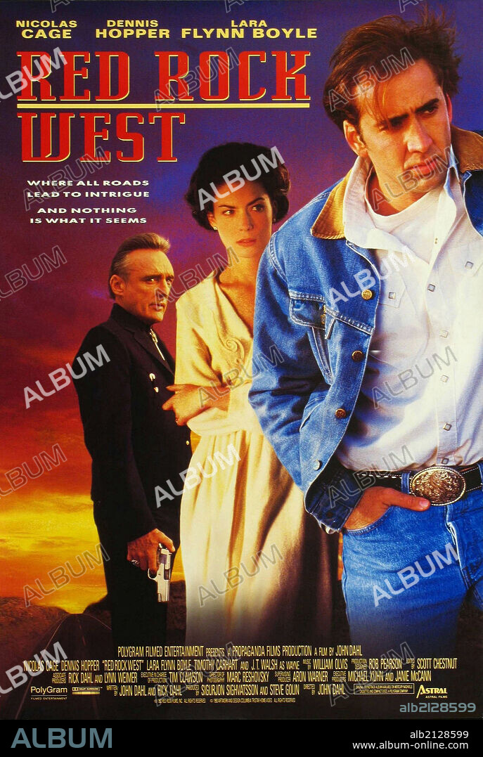Poster of RED ROCK WEST, 1992, directed by JOHN DAHL. Copyright RED ROCK FILMS.