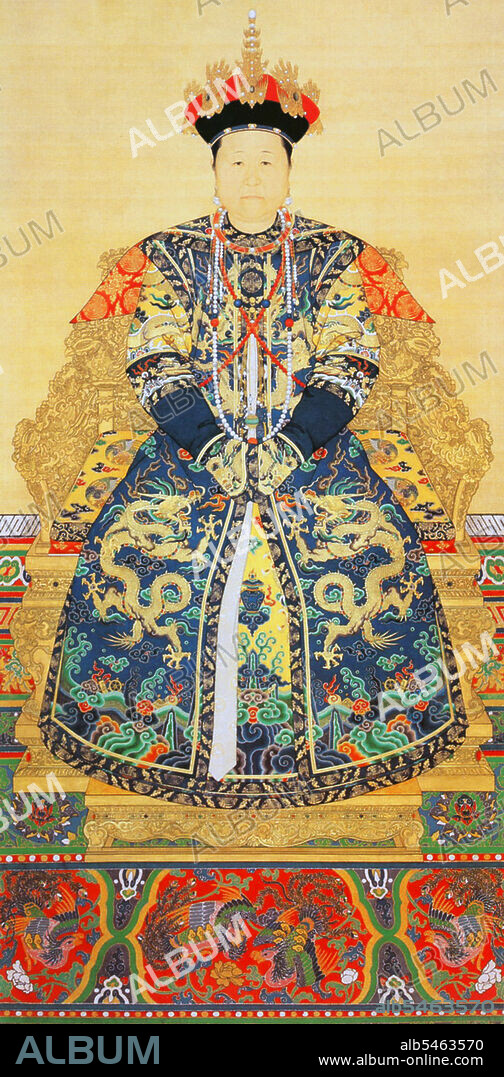The Empress Xiaozhuang (March 28, 1613 - January 27, 1688), known for most of her life by the title 'Grand Empress Dowager', was the concubine of Emperor Huang Taiji, the mother of the Shunzhi Emperor and the grandmother of the Kangxi Emperor during the Qing Dynasty in China. She wielded significant influence over the Qing court during the rule of her son and grandson. Known for her wisdom and political ability, Xiaozhuang has become a largely respected figure in Chinese history, strictly in contrast to the despotic reputation of Empress Dowager Cixi. Empress Xiao Zhuang Wen was a daughter of a prince of Borjigit clan of the Khorchin Mongols, Prince Jaisang, and thus was a descendant of Genghis Khan's younger brother Jochi Khasar. Her given name was Bumbutai.