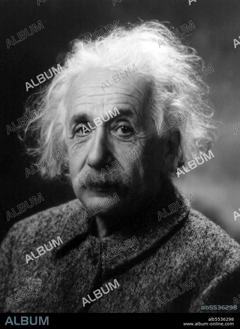 Albert Einstein (14 March 1879 – 18 April 1955) was a German-born theoretical physicist and philosopher of science. He developed the general theory of relativity, one of the two pillars of modern physics (alongside quantum mechanics). He is best known in popular culture for his mass–energy equivalence formula E = mc2 (which has been dubbed 'the world's most famous equation'). He received the 1921 Nobel Prize in Physics 'for his services to theoretical physics, and especially for his discovery of the law of the photoelectric effect'. The latter was pivotal in establishing quantum theory. Einstein was visiting the United States when Adolf Hitler came to power in 1933 and, being Jewish, did not go back to Germany, where he had been a professor at the Berlin Academy of Sciences. He settled in the USA, becoming an American citizen in 1940. On the eve of World War II, he endorsed a letter to President Franklin D. Roosevelt alerting him to the potential development of 'extremely powerful bombs of a new type' and recommending that the U.S. begin similar research. This eventually led to what would become the Manhattan Project. Einstein published more than 300 scientific papers along with over 150 non-scientific works. His intellectual achievements and originality have made the word 'Einstein' synonymous with genius.