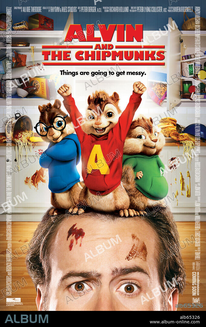 Plakat zu ALVIN AND THE CHIPMUNKS, 2007, unter der Regie von TIM HILL. Copyright BAGDASIAN PROD./FOX 2000 PICT./REGENCY ENTERPRISES.