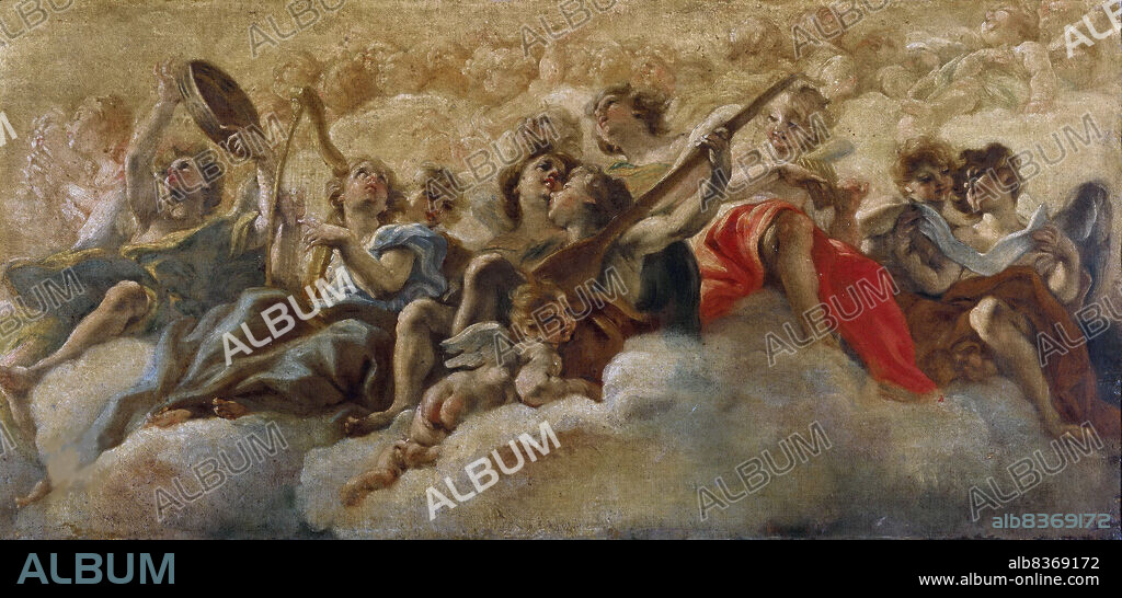 GIOVANNI BATTISTA GAULLI (IL BACICCIO). Musician Angels.