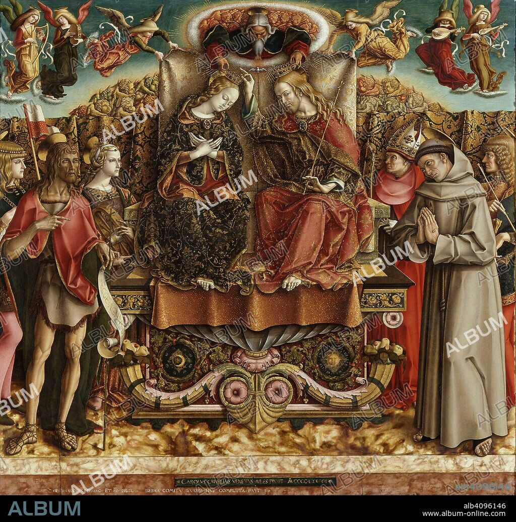 CARLO CRIVELLI. The Coronation of the Virgin.