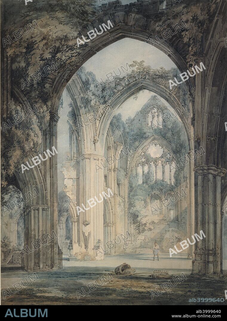 Transept of Tintern Abbey, Monmouthshire, c1794. Dimensions: height x width: sheet 35.5 x 26 cm.