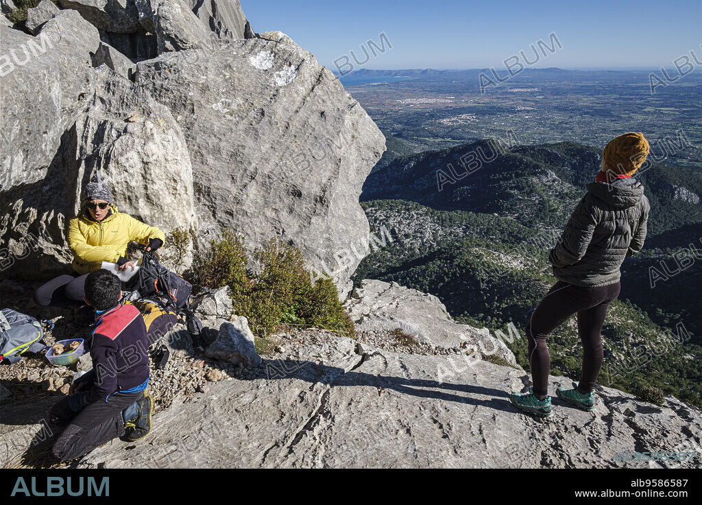 Puig de n'Ali, 1038 meters, Selva, Mallorca, Balearic Islands, Spain.
