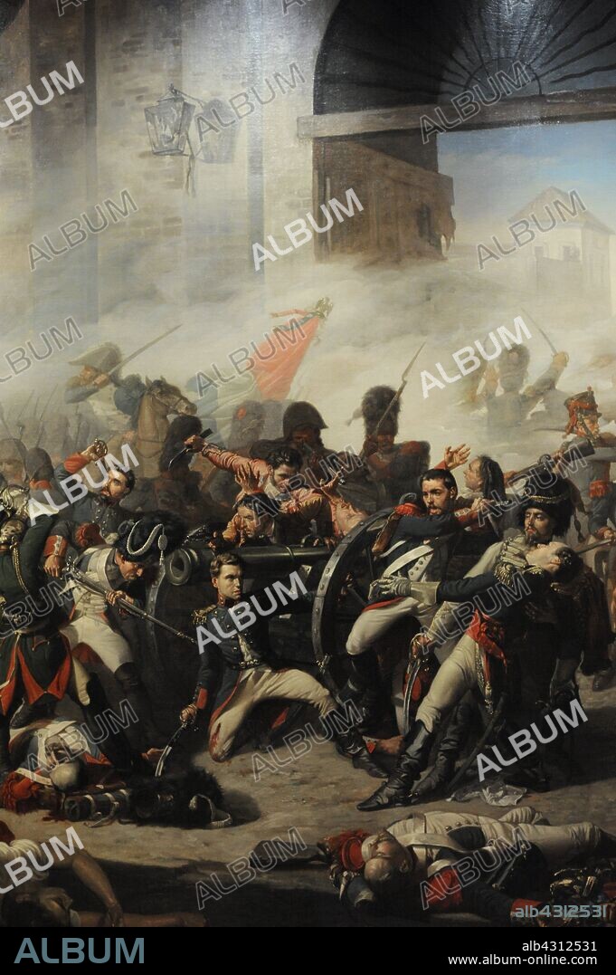 Luis Daoiz y Torres (1767-1808). Spanish military. Death of Daoiz and Defence of Monteleon Park, 1862. Detail. Painting by Manuel Castellano (1826-1880). History Museum. Madrid. Spain.