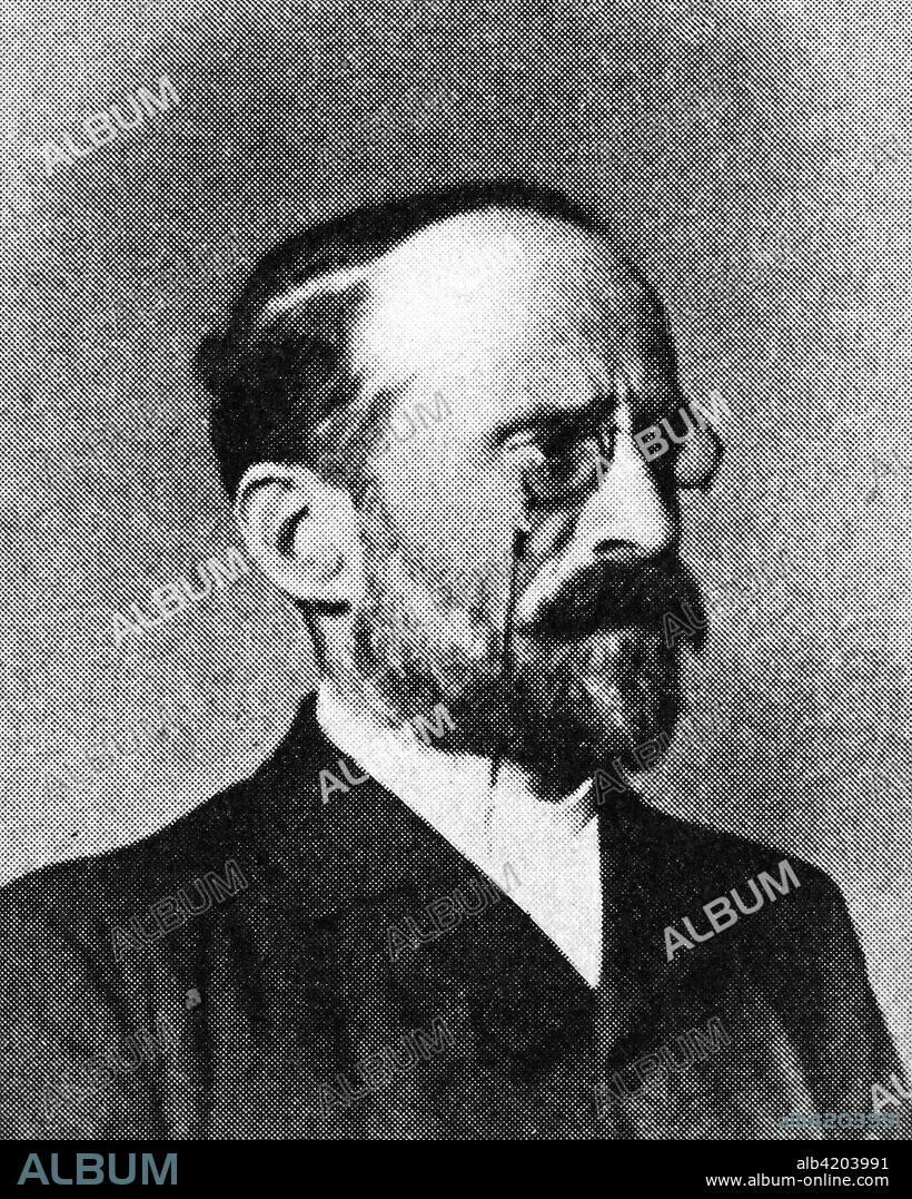 Theodor Lipps, 1851- 1914, a German philosopher, reproduction photo from the year 1895, digital improved.