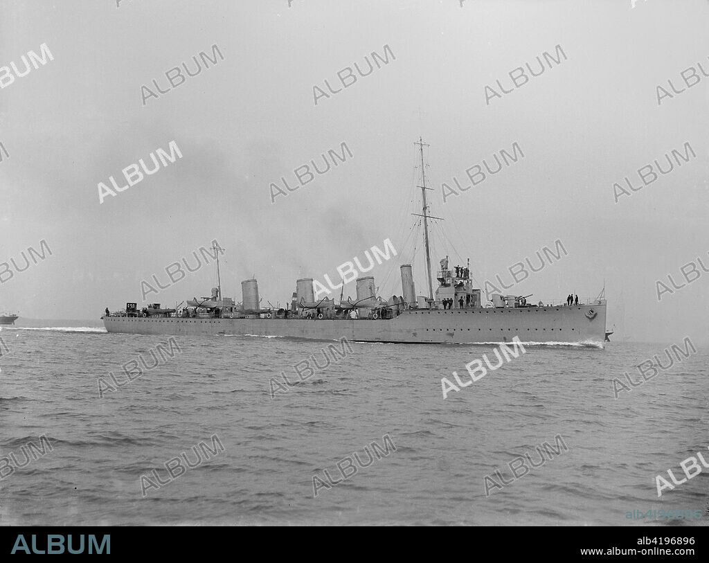 'HMS Broke', 1914. 'HMS Broke' was a Faulknor-class destroyer leader of the Royal Navy, initially built for the Chilean Navy as the Almirante Lynch-class destroyer Almirante Goñi. The outbreak of the First World War led to her being purchased by the Admiralty in August 1914 shortly after her launching, and renamed HMS Broke. All of the class were present at the Battle of Jutland on 31 May to 1 June 1916 where Broke, out of control after hits from German ships, collided with the Acasta-class destroyer HMS Sparrowhawk leading to the latter's loss. Broke saw action in several battles, and was resold to Chile after the conclusion of the war.