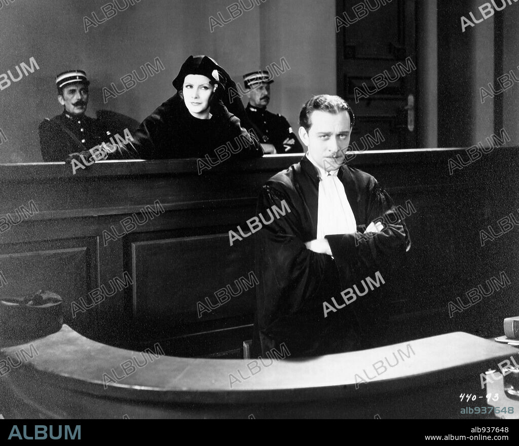 CONRAD NAGEL and GRETA GARBO in THE KISS, 1929, directed by JACQUES FEYDER. Copyright M.G.M.