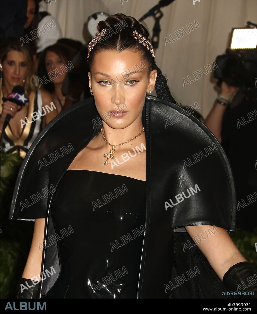 May 7, 2018 - New York City, New York, U.S. - Model BELLA HADID attends the Costume Institute Benefit celebrating the opening of Heavenly Bodies: Fashion and the Catholic Imagination exhibit held at at The Metropolitan Museum of Art. (Credit Image: © Nancy Kaszerman via ZUMA Wire). 07/05/2018