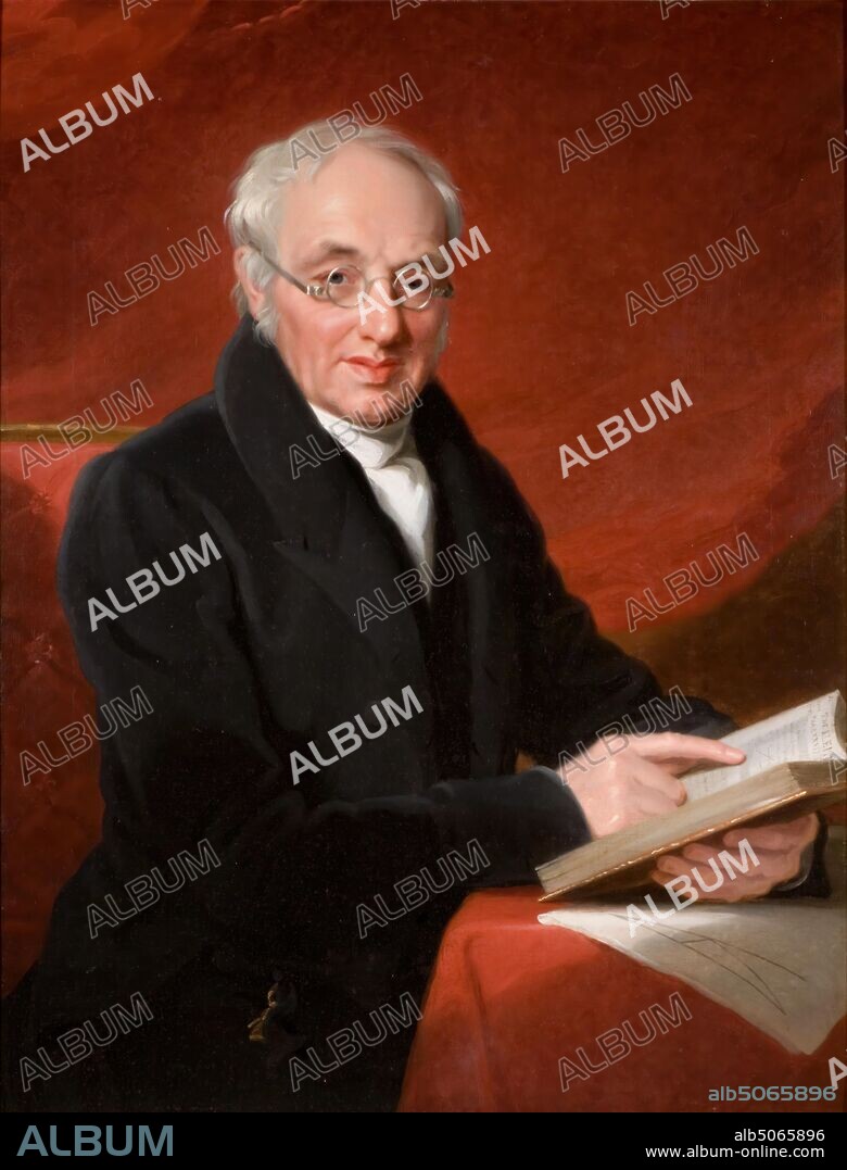 Portrait of Thomas Wright Hill, 1831 By Mary Martha Pearson, Thomas Wright Hill (Born 1763 in Kidderminster -1851) was a mathematician and schoolmaster. He is credited as inventing the single transferable vote in 1819. His son, Rowland Hill, was the originator of the modern postal system., Reading, Glasses, Portrait, Male.