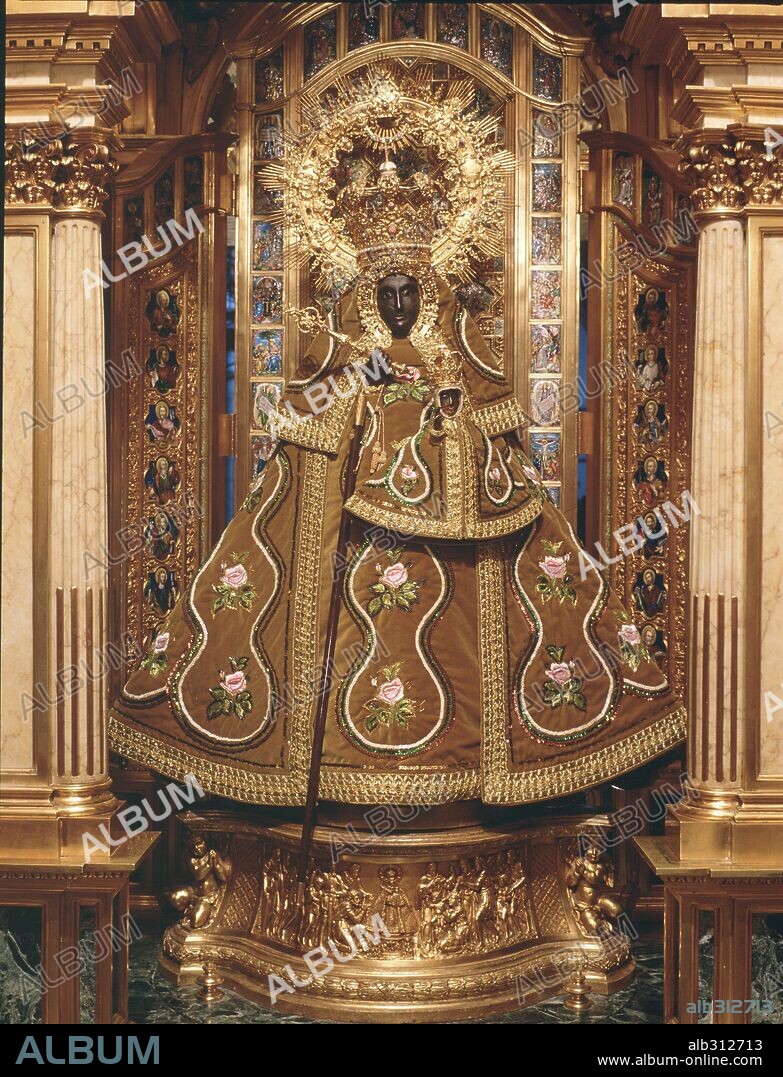 Imagen de la Virgen de Guadalupe. Monasterio de Guadalupe, Cáceres.