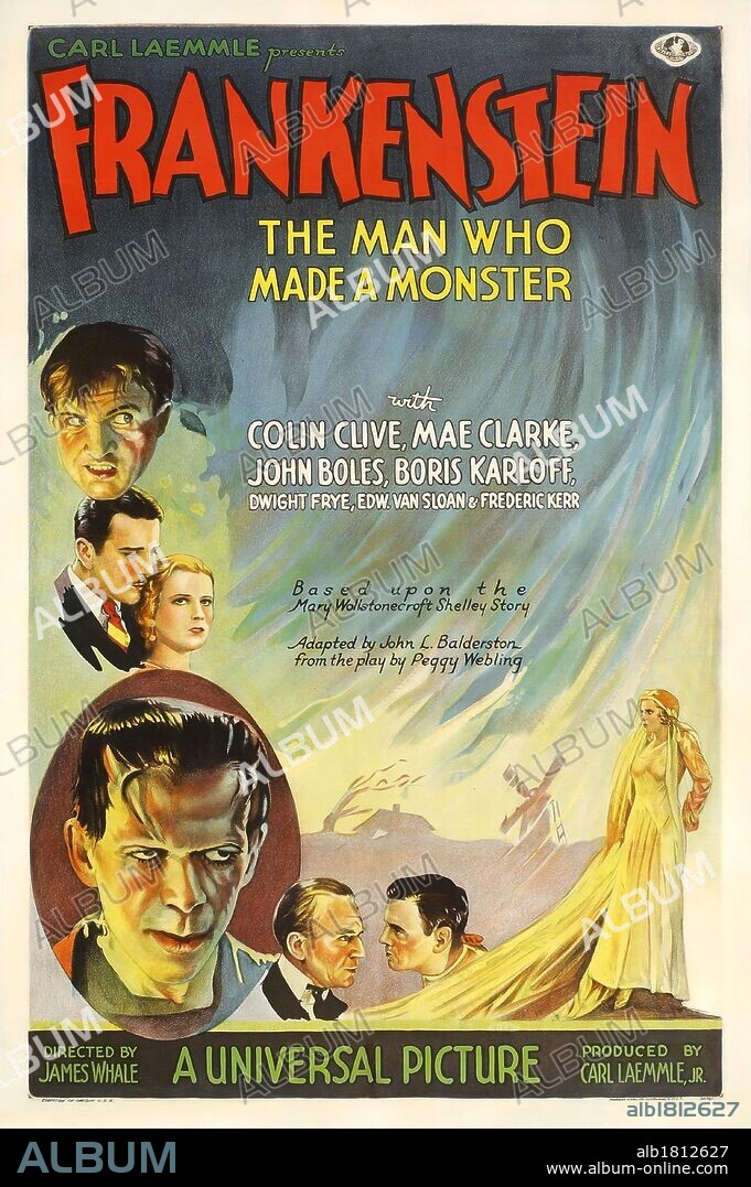 Poster of FRANKENSTEIN: FRANKENSTEIN, 1931 (FRANKENSTEIN), directed by JAMES WHALE. Copyright UNIVERSAL PICTURES.
