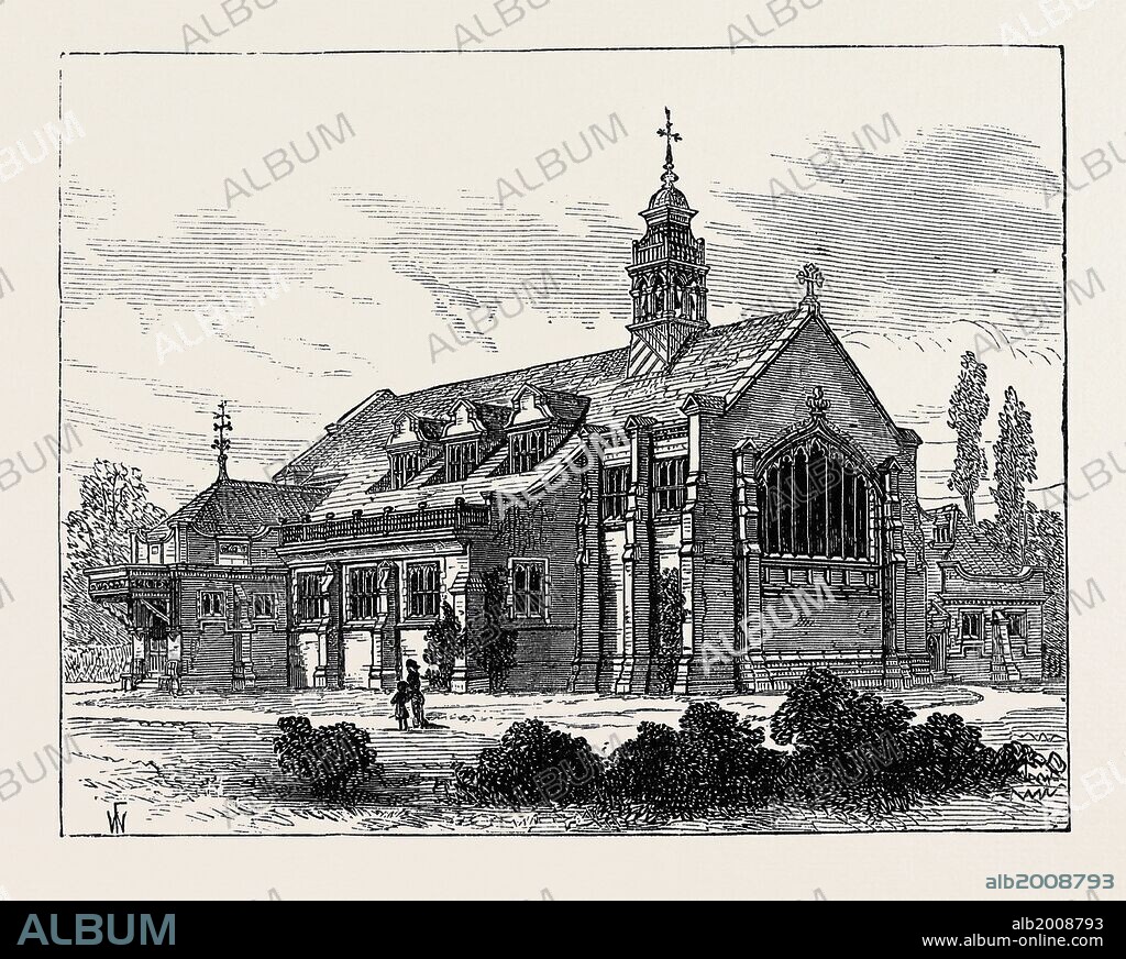 CHURCH OF ST. MICHAEL AND ALL ANGELS, BEDFORD PARK, CHISWICK, LONDON, 1880.