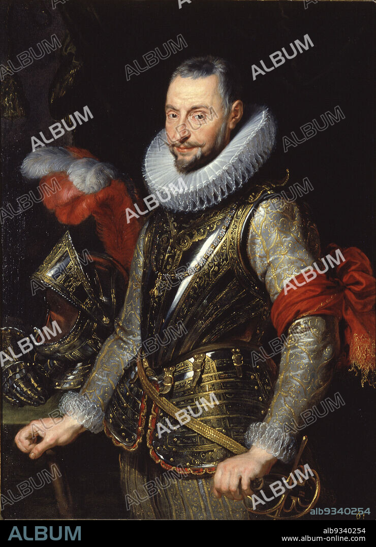 Marquis Ambrogio Spinola, Studio of Peter Paul Rubens, Flemish, 15771640, Ambrogio Spinola, 1st Marquess of the Balbases, Genoan, 15691960, c.1630, Oil on canvas, Made in Antwerp, Antwerpen province, Belgium, Europe, Paintings, 46 3/8 x 33 1/2 in. (117.8 x 85.1 cm).