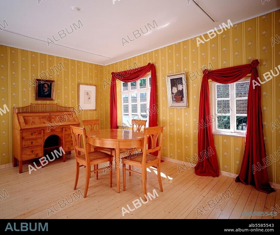 Worpswede, Barkenhoff / Heinrich Vogeler Gedenkstätte, Rilke-Zimmer © Florian Monheim Format / Filmsize: 9 × 12 cm/4 × 5''.