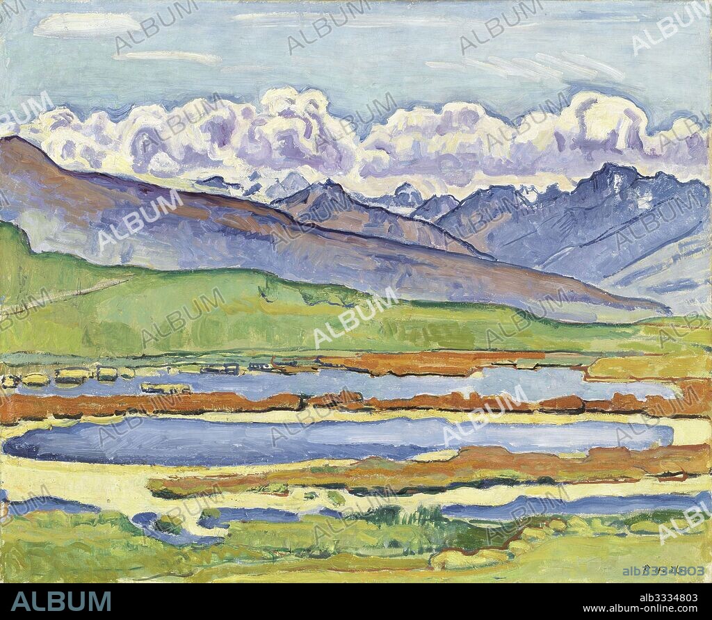 FERDINAND HODLER. Landscape at Montana.