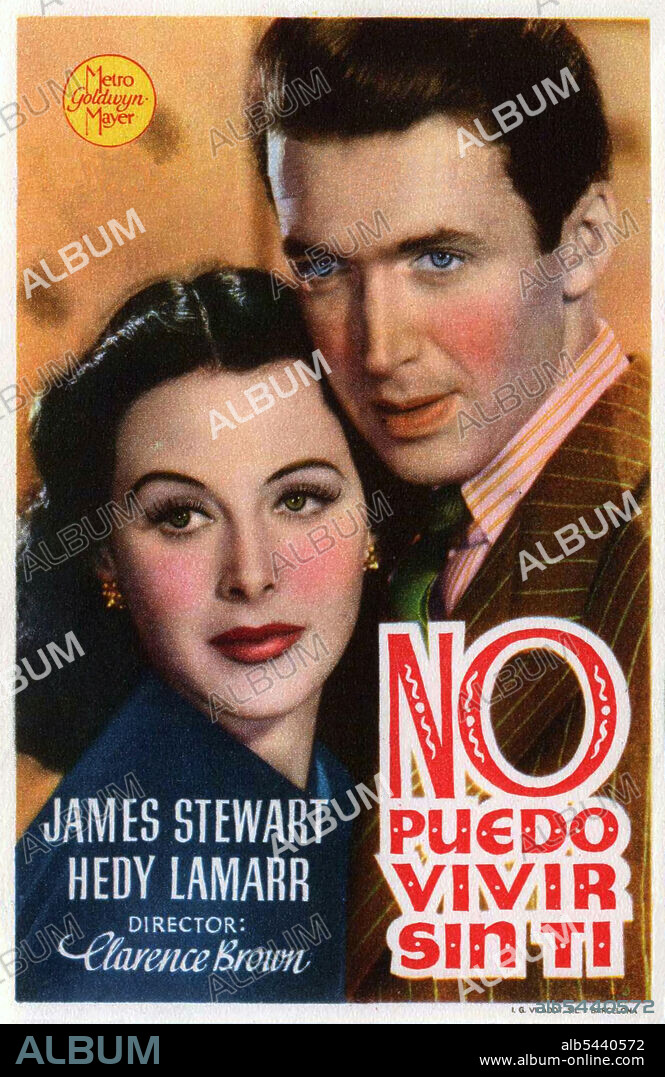 HEDY LAMARR and JAMES STEWART in COME LIVE WITH ME, 1941, directed by CLARENCE BROWN. Copyright M.G.M.
